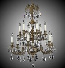  CH2007-A-10G-PI - 6+6 Light Finisterra Chandelier